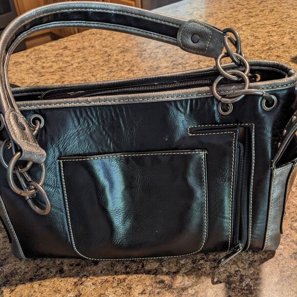 American Bling Western purse with concealed gun pocket and matching wallet - Picture 2 of 4